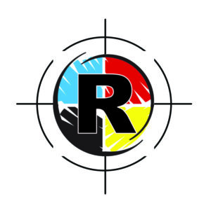 R, registration marks, cmyk colors